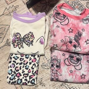 BUNDLE LOL and kitty cat Kids Pajamas Set with Cute Prints